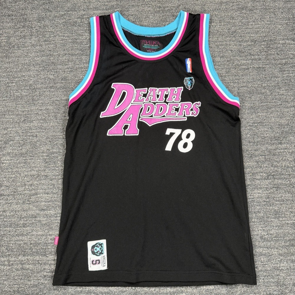 Mishka Basketball Jersey Men Small Death Adders 78 Pink Teal Retro Streetwear